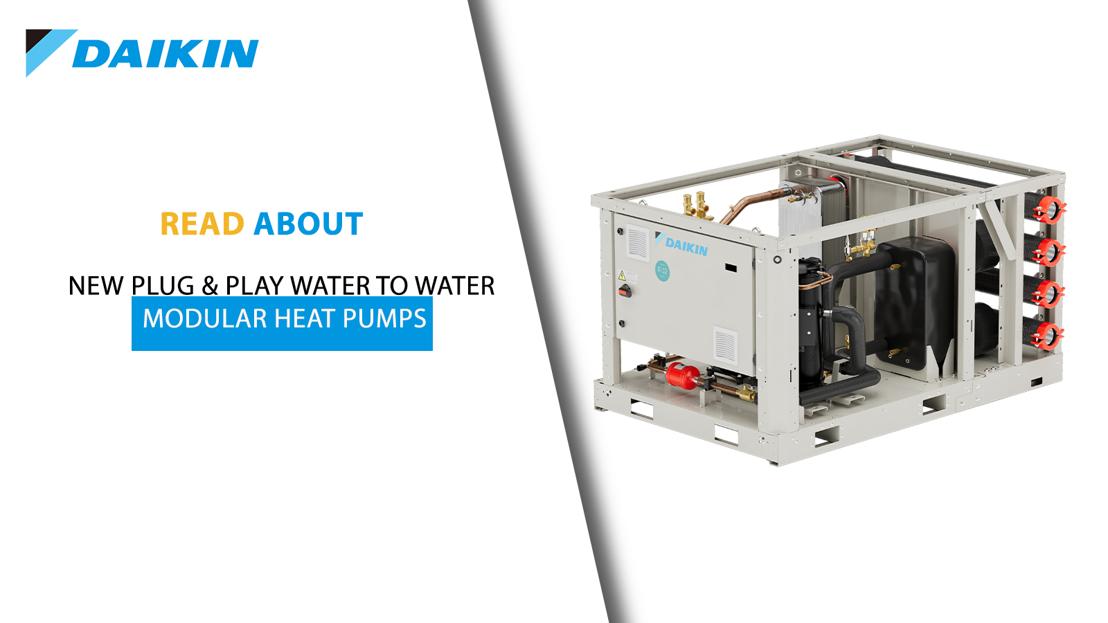 New plug & play water to water modular heat pumps - Modular Water Heating Systems